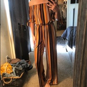 Striped jumpsuit